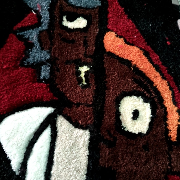 Emoji Heart Eyes Plush Acrylic Fiiber Art - Picture 3 of 8